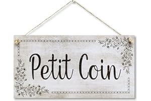 CARISPIBET Petit Coin enseigne décorative pour la chambre de vos enfants affiches de bienvenue cadeau de naissance 15 x 30 cm