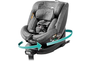 BABYAUTO - Silla de coche i-Size FAIRGO - MAGNA PLUS - Desde el nacimiento hasta los 125 cm – Edad: 0 a 8 años – 5 posiciones de Reclinado – A contramarcha hasta 105 cm – Isofix – Color: Stone Grey