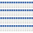 HUAZIZ 60 Stück 2ml Gefrierröhrchen Blue, 2ml Blue mit Deckel und Abgestuften Markierungen, Kunststoff Kryoröhrchen Reagenzgl