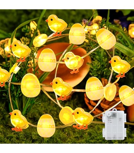 Lichtsnoer voor Pasen, 3 meter, 30 leds, paaskuiken, lichtketting