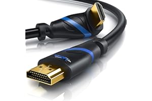 CSL-COMPUTER CSL - 8K HDMI Kabel 2.1 abgewinkelt 270° - Winkelstecker 270 Grad - 8 K @ 60 Hz mit DSC - 7680 x 4320-3m (Meter) - HDMI 2.1 2.0a 2.0b - 3D - UHD II - Dynamic HDR-10+ - eARC - VRR - Dolby Vision