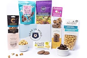 Ultimate Indulgent Treats Gift Hamper - Chocolates, Biscuits, Truffles, Artisan Tea, Popcorn | Luxury Food Gifts For Couples, Gift Hampers For Women, Hampers For Couples, By BEAR IN MIND
