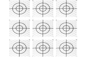 Kopinma Lot de 100 plaques de cibles réfléchissantes - Prisme - Mesure du réflecteur - Pneu réfléchissant - Cible totale - Tunnel - 40 x 40 mm