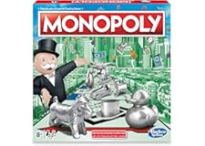 Hasbro Monopoly Game, Classic Family Board Game for 2 to 6 Players, for Kids Ages 8 and Up, Multicolor