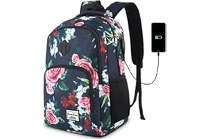 YAMTION Mochila Mujer y Hombre,Mochila Escolar Niña y Chica Adolescente para Estudiante Universidad Instituto Secundaria Oficina Trabajo