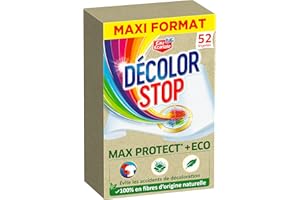 DÉCOLOR STOP Decolor Stop Max Protect Eco x52 Toallitas - Toallitas antidecoloración - Permite mezclar colores