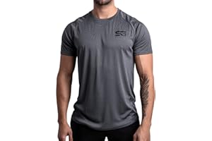 Satire Gym® – Muscle Shirt Herren/Schnell trocknendes Mesh Muskelshirt Männer/Sportbekleidung & Muscle Fit T-Shirt - Sportshirt geeignet als Fitness- & Bodybuilding Shirt