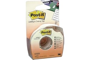 Post-it Taśma zakrywająca i etykietująca 6-liniowa szerokość biała 25,4 mm x 17,7 m 1 rolka/dozownik 1 dozownik/opakowanie