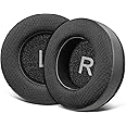 SOULWIT Mesh Fabric Earpads Replacement for AKG Pro Audio K52 K72 K92 M220 K240 K241 K242 K271 K272 K340 K550 K551 K553 S MKII MK2. Ear Pads Cushions with Noise Isolation Foam, Added Thickness