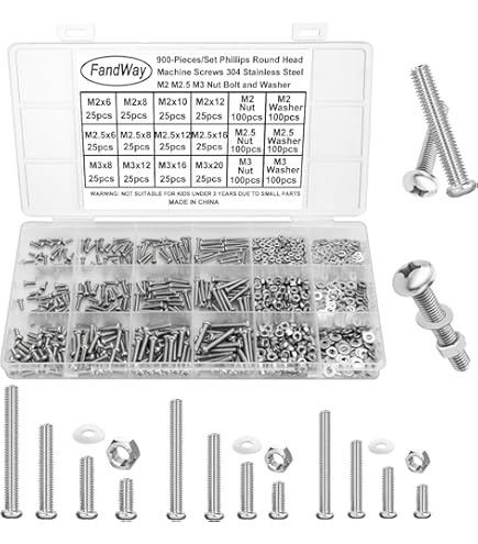 M3 Heat Set Insert Glarks 145Pcs M2 M3 M4 M5 M6 Female Thread Knurled Nuts Brass Threaded Insert Embedment Nuts Assortment Kit For 3d Printer M3 Screws - View #9
