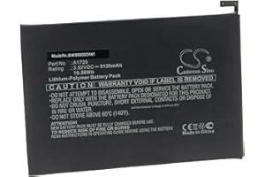 vhbw Batería Recargable Compatible con Apple iPad Mini 5, A2114, A2124, A2125, A2126, A2133 Tablet, Pad (5120 mAh, 3,82 V, polímero de Litio)
