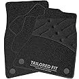 Car Mats FOR Kia EV6 [E] 2021+ Charcoal Carpet & Black Ribbed Trim & Black Full Width Heel Pad [SAPP-2594]