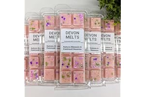 Devon Melts - Sakura Blossom & Patchouli Essence - Highly Scented 100% Soy Wax Snapbar