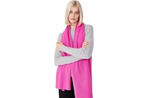 Style & Republic Damen Kaschmir Schal aus 100% Cashmere - dein kuscheliger Premium Strick-Schal für stilvolle Herbst- & Winter-Momente, ideale Größe 52 cm x 172 cm