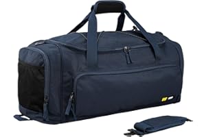 MIER Gym Bag Sports Duffel Bag for Men and Women with Shoes Compartment, Weekend Overnight Bag, Carry on