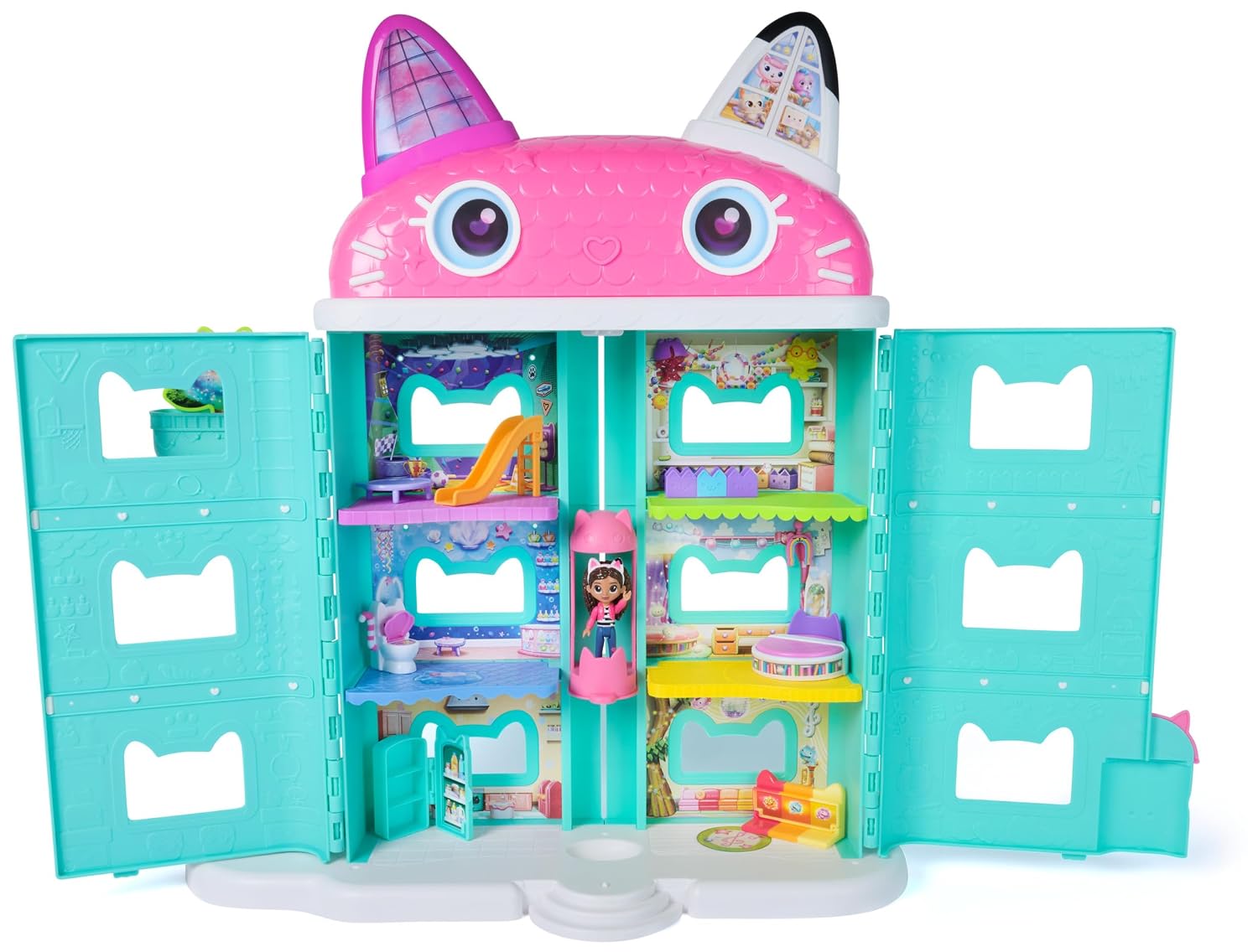 La Casa De Muñecas De Gabby - Set De 7 Figuras Deluxe Coleccionables Gabby's Dollhouse con Caja Y Accesorio Sorpresa | Juguetes Niñas 3 Años O Más | Regalo Niña 3 Años O Más