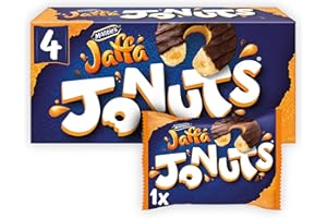 McVitie's Jaffa Cakes Original Jaffa Jonuts, 4 x 43 g Chocolate Coated Donuts with Orange Filling (Pack of 1)