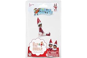 The Elf on the Shelf Ensemble d'accessoires Miniatures pour Le Plus Petit Elfe du Monde (Fille foncée) – Jouets Elfes de 10,2 cm – Adorables Mini et Petits Elfes pour Un Maximum de Plaisir Festif