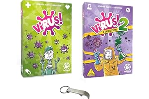 Lot De 2 Jeux Virus + Extension Virus 2 Evolution + 1 Décapsuleur Blumie