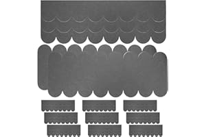 XUJINSONGG 32 Pièces Bardeaux Bitumés Auto-Adhésifs pour Maison Oiseaux, Toiture Miniature pour Nichoirs, Hôtels à Insectes, Clapiers - Vert (30x5 cm/30x11 cm)
