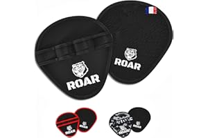 Roar® Grip Pads Musculation, Gymnastics Grips Crossfit, Gant Traction, Grip Power Pads, Gant muscu, Protege Main Musculation, Pad Grip, Gants Fitness, Pullup maniques, Gymnastique Pad