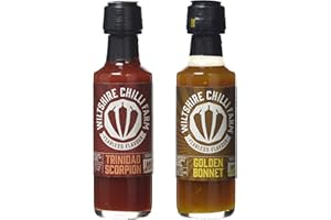 Wiltshire Chilli Farm Golden Bonnet and Trinidad Scorpion Extreme Hot Sauce Set(Pack of 1)