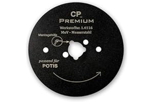 Canpolat GASTRONICS Kreismesser für Potis - 80 mm, glatt - mit Antihaftbeschichtung- Dönermesser aus Edelstahl in Premium Qualität