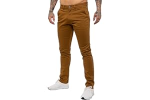 989ZÉ ENZO Pantalon Chino Jeans Stretch Coupe Ajustée Coton Homme avec Poches