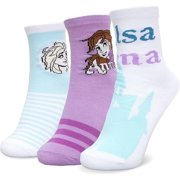 Set 6 Paia Calzini Frozen Bambina - Anna E Elsa, Cotone, Licenza Disney - Foto 10