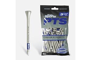 PRIDE PROFESSIONAL TEE SYSTEM Pride Herren Titanholz Titan-Holz (75 Stück) – Schwarz/Gelb, 70 mm