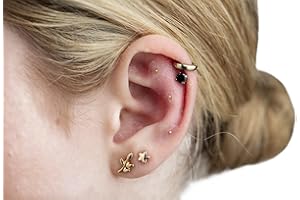 ACUPIPS Ear Seeds 24k Gold Plated Acupressure Acupuncture ACU Seeds Refill Pack with hints and Tips - Helping Stress, migraines, Sleep & More.