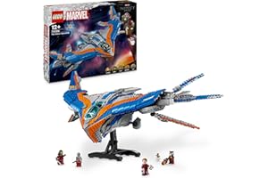 LEGO Marvel Strażnicy Galaktyki: Milano, Statek Kosmiczny, Zabawka Konstrukcyjna dla 12-latka, 4 Minifigurki Superbohaterów i Mały Groot, Pomysł na Prezent dla Nastolatka i Fana Avengersów, 76286