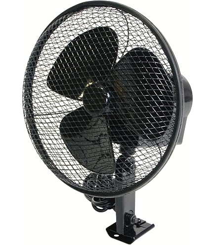 Ventilatore elettrico per auto da 12 V, velocità regolabile, oscillante Ventilatore elettrico per auto da 12 V, velocità regolabile, oscillante