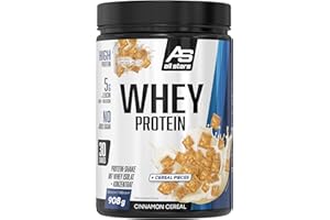 ‎ALL STARS All Stars 100% WHEY PROTEIN 908g I Eiweiß-Pulver mit Whey-Konzentrat & Isolat I leckeres Low-Fat Powder I hochwertiges Protein-Pulver I cremiger Protein-Shake mit Cinnamon Cereal-Flavour