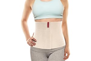 ORTONYX 10.25" Abdominal Binder for Men and Women/Postpartum Post-operative Post-surgery Wrap/Abdomen Navel Umbilical Hernia Support Belt / 524010 Beige 3XL Plus Size