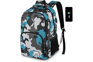 YAMTION Zaino Scuola Superiore,Zaino Ragazzo e Ragazza,Zaino porta PC per Università Lavoro Computer Scuola Media