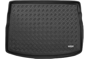 SMK Kofferraumwanne Kofferraummatte passt für Volkswagen Golf Sportsvan 2014-2018 antirutschmatte Auto Kofferraum schutzmatte für alle Jahreszeiten, die vor Schmutz und Dreck schützt