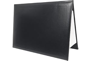 GraduatePro Copertura Diploma Laurea Documento Porta Certificati A4 Classico Liscio Nero 1 pezzi