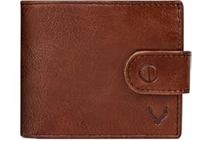 PELLE TORO All-in-One Handmade Mens Wallet, RFID Blocking, Coin Pocket, Fine Leather Card Wallet with 8 Slots and Zip Section, in Wooden Gift Box, Cocoa Brown
