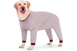 Axcimond Hundebody mit beinen für große und mittelgroße Hunde Op Body Hund Kastration Hündin Rüde Hundebody Nach Op mit Reißverschluss Hunde Einteiler Ganzkörper Leckschutz Hund Halskrause Alternative