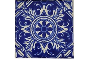 Tumia LAC Azulejos Mexicanos Artesanales de Talavera de 10.5cm
