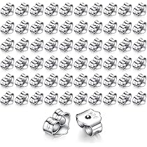 60 Ferma Orecchini In Silicone Trasparenti - Chiusure A Farfalla Per Orecchini A Perno - 30 Paia - Foto 6