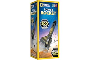 BLUE MARBLE National Geographic Motorized Air Rocket Launcher for Kids - Self-Launching Toy, Launches up to 200 ft. with Safe Landing - Innovative Outdoor Toy & Model Rocket