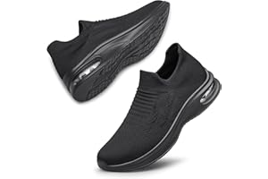 SURFING TREE Womens Slip On Trainers Walking Shoes Non Slip Running Shoes Breathable Workout Shoes