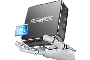 ACEMAGIC F2A AI Mini PC, Ιntel Ultra 7 155H(3D 16C/22T), 32GB DDR5 1TB NVME SSD,Ιntel AI Boost NPU,Ιntel ARC Graphics, WiFi7 Bluetooth 5.4 Ordenadores de Sobremesa para Gaming, Diseño y Programación