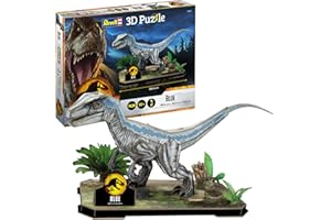 Revell 00243 Jurassic World Park świat jako puzzle 3D, zabawa dla całej rodziny, kolorowe