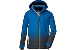 killtec Boy's Ski Waterproof/Functional Jacket with Hood and Snow Guard