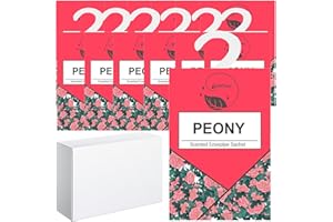 GOPERFUMME 14pcs Profumatori Armadio e Cassetti, Profuma Armadio Vestiti, Profumatore Auto, Profumo Aromi Sacchetti Lavanda Profumati per Armadio Cassetti Armadietti, Scarpiera Deodorante Armadio (Peonia)