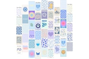 FARDES Aesthetic Bedroom Decor for Women, Wall Collage Kit, 50pcs Preppy Room Decor, Matisse Posters for Room Aesthetic Wall Decor, Aesthetic Picture Collage Kit for Wall Aesthetic, Flower Market Poster Set