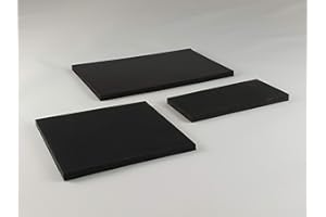 OUM Tapis en caoutchouc 80 x 80 mm/5 mm d'épaisseur Tapis anti-vibration pour machine à laver / mixeur haute performance